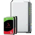 Synology DS223j 16TB IronWolf NAS-Bundle NAS inkl. 2x 8TB IronWolf 3.5 Zoll SATA Festplatte