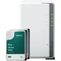 Synology DS223j 12TB Synology Plus HDD NAS-Bundle NAS inkl. 2x 6TB Synology Plus 3.5 Zoll SATA Festplatte