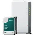 Synology DS223j 8TB Synology Plus HDD NAS-Bundle NAS inkl. 2x 4TB Synology Plus 3.5 Zoll SATA Festplatte