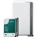Synology DS223j 16TB Plus HDD NAS-Bundle NAS inkl. 2x 8TB Synology Plus 3.5 Zoll SATA Festplatte