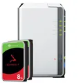 Synology DS223j 16TB IronWolf NAS-Bundle NAS inkl. 2x 8TB IronWolf 3.5 Zoll SATA Festplatte BDL_DS223j+ST8000VN004X2