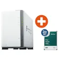 Synology DS223j NAS System 2-Bay 24 TB inkl. 2x 12 TB Synology HDD HAT3310-12T DS223J_HAT3310-12T