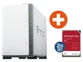Synology Diskstation DS223j NAS System 2-Bay inkl. 2x 4 TB WD RED Plus WD40EFPX