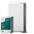 Synology DS223j 12TB Synology Plus HDD NAS-Bundle NAS inkl. 2x 6TB Synology Plus
