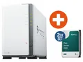 Synology DS223j NAS System 2-Bay 16 TB inkl. 2x 8 TB Synology HDD HAT3310-8T