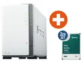 Synology DS223j NAS System 2-Bay 24 TB inkl. 2x 12 TB Synology HDD HAT3310-12T