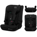 Kinderkraft I-COMFY Autokindersitz 3-in-1 i-Size 76–150 cm, 15 Monate bis 12 Jahre, R129, EASY GROW, H-GUARD, SPS, 10 Neigungspositionen, Schwarz - Schwarz