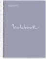 MIQUELRIUS Collegeblock "Notebook EMOTIONS" DIN A4 grau kariert 80 Blatt
