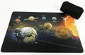 Schreibtischunterlagen Set Planeten/Sonnensystem 40 x 60 cm mit schwarzem Stiftemäppchen