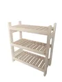 Stolarstwo Wochnik S.C. Holzregal Standregal Modulares Regal Stapelbar Kellerregal Haushaltsregal Kiefer Breite 43 cm Lange 60 cm Höhe 45 Oder 60 cm 2 Oder 3 Einlegeböden (60x60x43 cm 3 Einlegeböden)