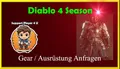 DIABLO 4 Season 13 - Ausrüstung 1GA 2GA 3GA 4GA Custom Order Anfragen D4 SC PS