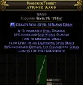 Wand Spark Stromweaver +5 Skills Standard Softcore Path of Exile 2 PoE 2