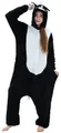 Corimori Partyanzug Onesie Ganzkörper Kostüm für Erwachsene, Stinktier-Kostüm Damen Herren Karneval Tier-Kostüme Stinktier,XL