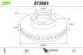 Bremsscheibe hinten VALEO 672661