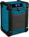 MEDION E65895 Baustellenradio mit Akku (robustes Gehäuse, Tragegriff, Bluetooth, Spritzwassergeschützt (IP54), UKW Radio, AUX) grün