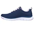 Skechers Damen Flex Appeal 4.0 Sneaker, Navy/Lavendar, 35 EU