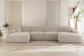 Fun Möbel Wohnlandschaft Sofa U-Form CELES PREMIUM in Stoff Sven (378 cm), Rundumbezug, inkl. 2 x Zierkissen