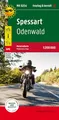 freytag & berndt Motorradkarte Spessart 1:200.000: Odenwald, Toureninfos, GPX Tracks, wasserfest und reißfest