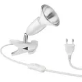 ledscom.de E27 Klemmleuchte LIK, weiß inkl. E27 PAR30 LED Reflektor-Lampe 1025lm weiß