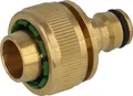 tecuro Schlauchanschluss mit Stecker für Schlauch 3/4 Zoll (Ø 19 mm) MS-Stecksystem