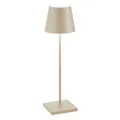 Zafferano Akku Tischleuchte Poldina Pro 380 mm Sand