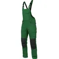 Würth MODYF Arbeitslatzhose Stretch X Handwerker Blaumann für Herren Flexibel, robust, komfortabel Herren Latzhose grün 54