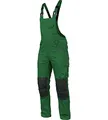WÜRTH MODYF Arbeitslatzhose Stretch X - professionelle Arbeitshose für Herren - Latzhose mit Reißverschluss - in der Größe 54 in Grün