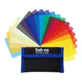 20 Stück Universal Gele Beleuchtung Farbfilter Kit für Camcorder LEDVideoBlit...