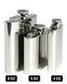 Taschenflasche Edelstahl Poliert