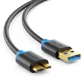 deleyCON 1m micro USB 3.0 Datenkabel - USB A-Stecker zu Micro B-Stecker