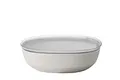 Mepal – Servierschale mit Deckel Silueta – Spülmaschinen- und mikrowellenfest – Salatschüssel – Tapas Teller – Geschirr – 4000 ml – Nordic white