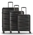 REDOLZ Essentials 10 Trolley Set 3-teilig Trolley Black Metallic 2 schwarz Neu
