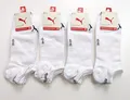 NEU - 12 Paar PUMA Sneaker Socken - Gr. 43-46 - weiß - Sportsocken - Soft Cotton
