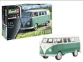 REVELL, VOLKSWAGEN T1 Grün-weißer Bus zum Zusammenbauen und Lackieren, 1/24, ...