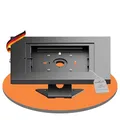 PureMounts® Tablet Halterung mit abschließbarem Stahlgehäuse für iPad 5/6/7/8/9/ IPad Air 9.7"/ 10.5"/10.9"/ IPad Air 9.7"/10.5"/11" sowie Samsung Tab A 10.1 (2019)/ Tab A7/ S6 Lite 10.4", schwarz