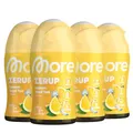 MORE Zerup, Lemon Iced Tea, 4 x 65 ml, für bis zu 32 l Fertiggetränk, zuckerfreier Sirup mit u.a. echten Fruchtextrakten, vegan, zero Kalorien - made in Germany