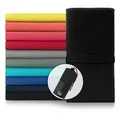 Blumtal Sporthandtuch, Schwarz, Textil, Rechteckig, 80x40 cm, Reach, Badtextilien, Handtücher