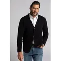 JP1880 Poloshirt Stricksakko FLEXNAMIC® Business Milano-Strick schwarz XL