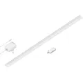 ledscom.de LED Unterbau-Leuchte SIRIS weiß matt mit Netzteil und Touch-Dimmer, flach, 90cm, 1044lm, weiß