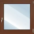 ARON Basic Holzfenster Kiefer lackiert S30 kastanie 800x600 mm DIN Rechts