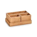 Zeller 25387 OrganizerSet, 4tlg.,Bambus, ca. 28 x 17,7 x 11 cm, Büro, Schmink...