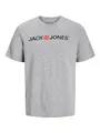 JACK & JONES Herren Jjecorp Logo Tee Crew Neck Noos T Shirt, Light Grey Melange, XXL EU