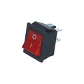 Universal Ausschalter 2-polig 30x22mm rot leuchtend für Kleingeräte