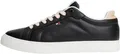 Tommy Hilfiger Damen Cupsole Sneaker Icon Court aus Leder, Schwarz (Black), 37