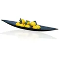 GlasArt Dekoschale XXL Deko Tablett bootsförmig Ablage-Schale, Snack Schlüssel Schwarz Ø 15 cm x 60 cm