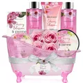 Badeset für Damen 8tlg Kirschblüten Jasmin Duft Pflegeprodukte