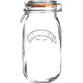 Kilner 3L Round Cliptop Jar Glass Storage Container Canister Valuable Jar, Glass, 3L (3 l) (0025.494)