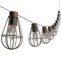 Solar Lichterkette Solarleuchte Metall 10 LED warmweiß Länge 330 cm, Dehner