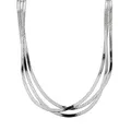 Halskette aus Edelstahl (Silber)