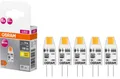 OSRAM LED-Lampe PIN, 5 Stück, G4, 1 W, 100 lm, 2700 K 4099854340284